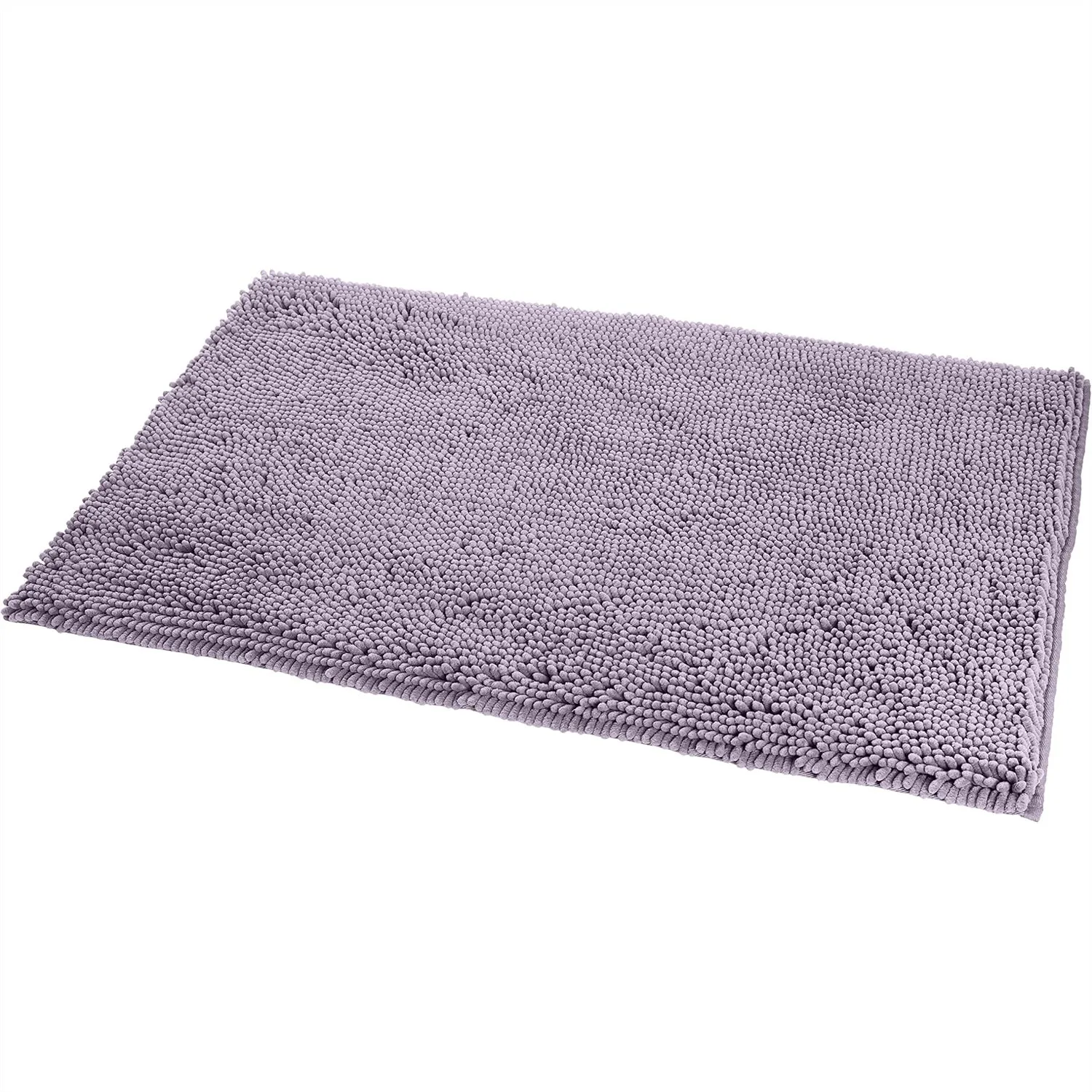 

Plush Shag Bathroom Rug with Non-Slip Backing, 21x34 Inches, Machine Washable, Lavender
