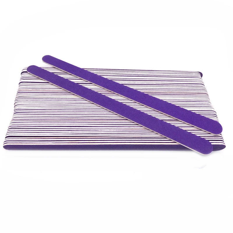 

New 100X Professional Slim Sandpaper Nail File Wooded Manicure Pedicure 180/240 Grits High Quality Art Nails Accessoires Tools