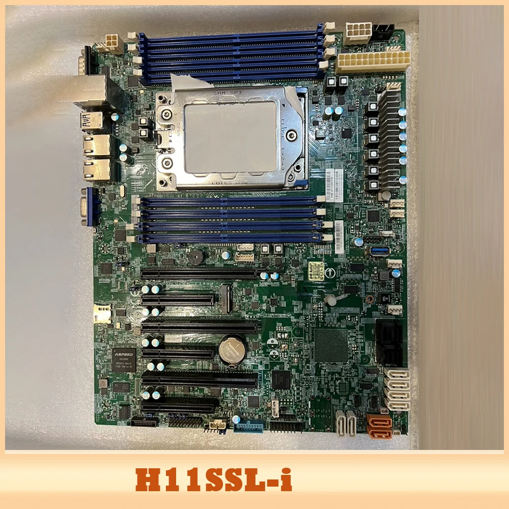 For Supermicro Industrial Control Motherboard H11SSL-i Supports AMD EPYC 7001/7002 series CPU H11SSL-i