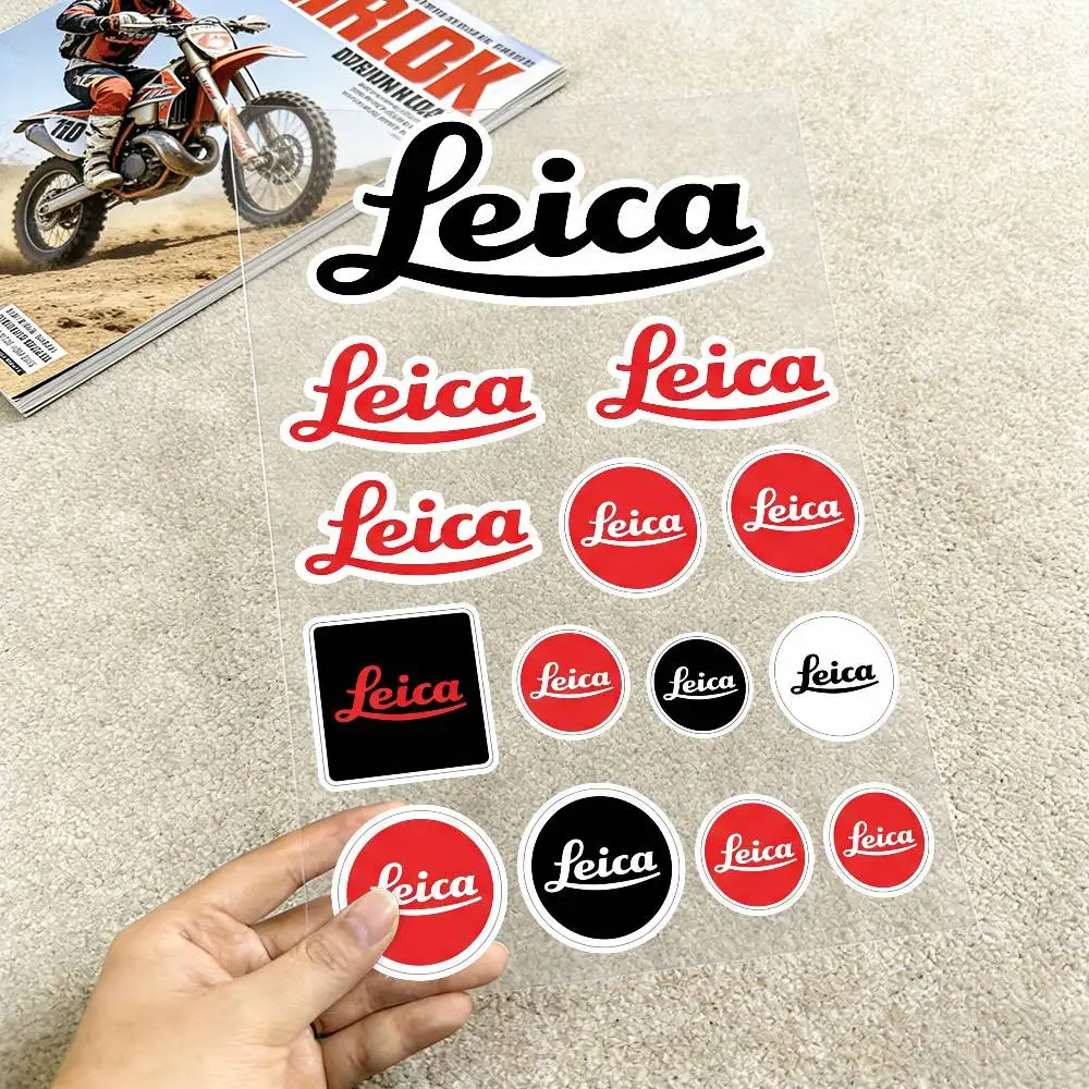 Poster L-ei-ca Waterproof Reflective Motorbike Stickers Easy Peel Removable Decals For Motorcycle Car