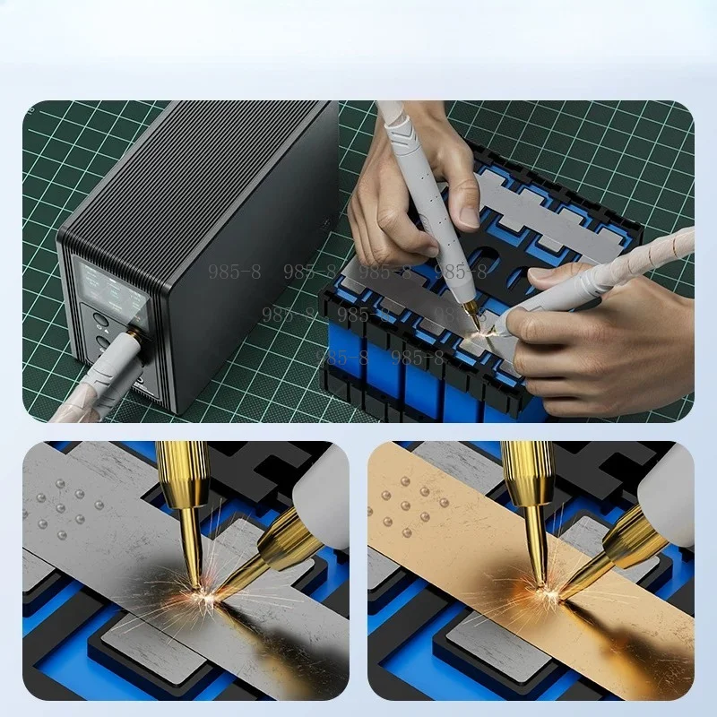 1mm Weldable Battery Pack Welding 99 Gear Adjustable Spot Welder Machine with LCD Screen for Phone Repair