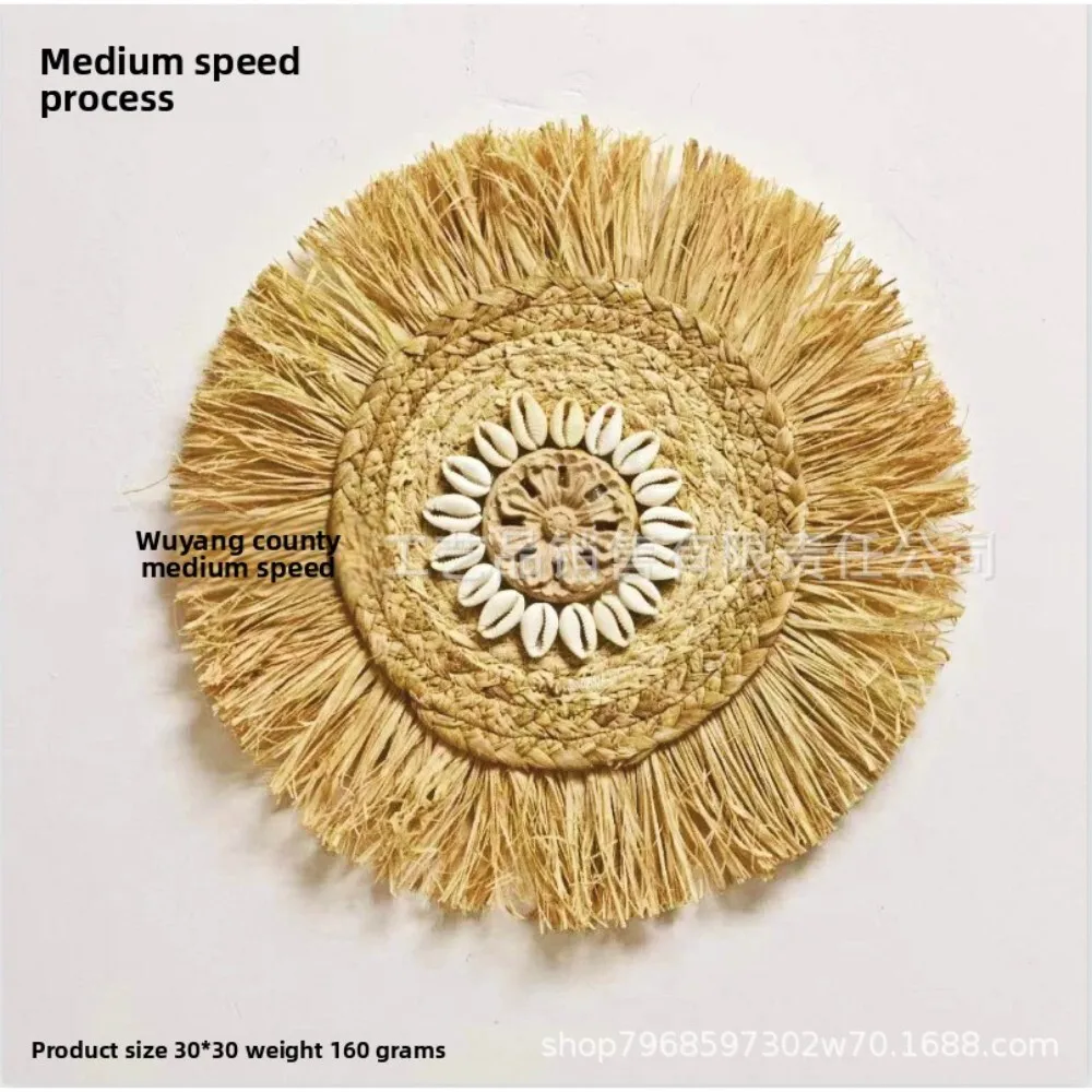 

Bohemian Raffia Wall Hanging Decor for Home Living Room Bedroom Apartment Nursery Dorm Office Foyer Entryway Porch Garden