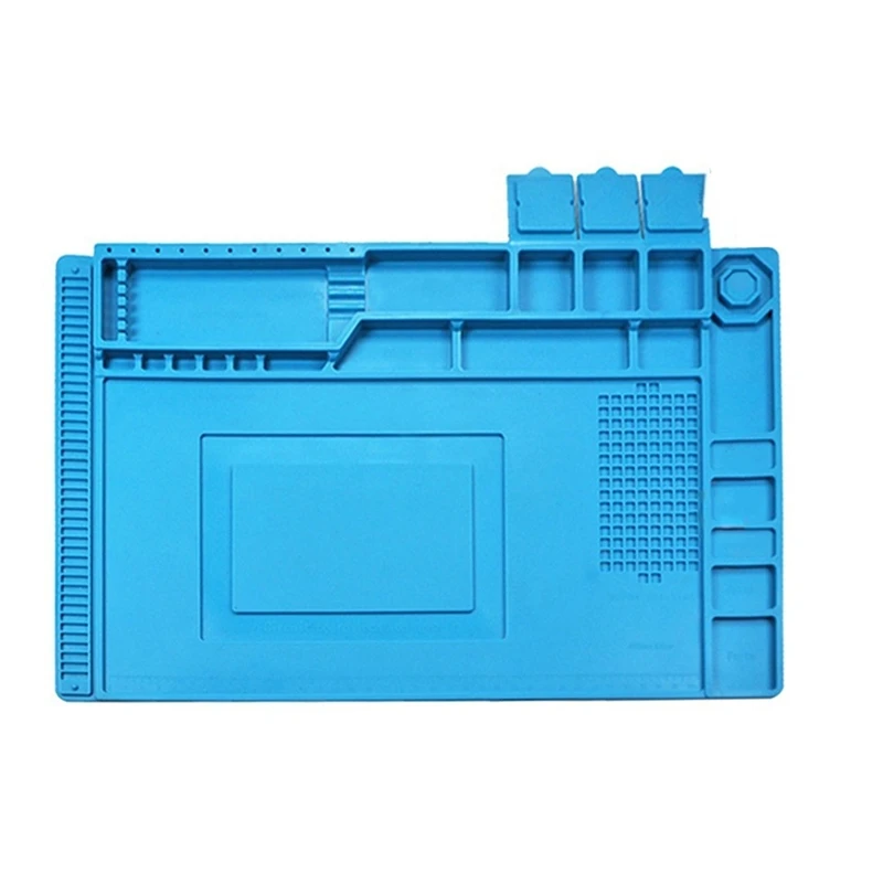 Silicone Soldering Mat High-Temperature Resistance, Anti-Static ESD Rework Platform For Desoldering Repair