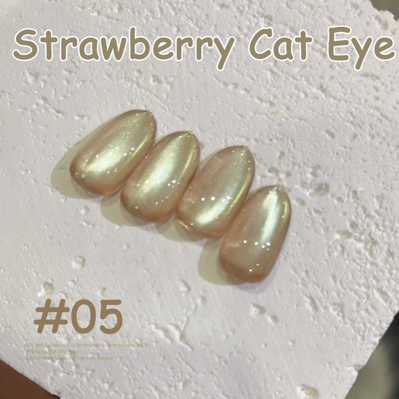 1-30pcs PSK Strawberry Cat Eye Gel Nail Polish 2025 New Style Super Glitter Whitening Red Glass Bead Nail Art Nail Supplies