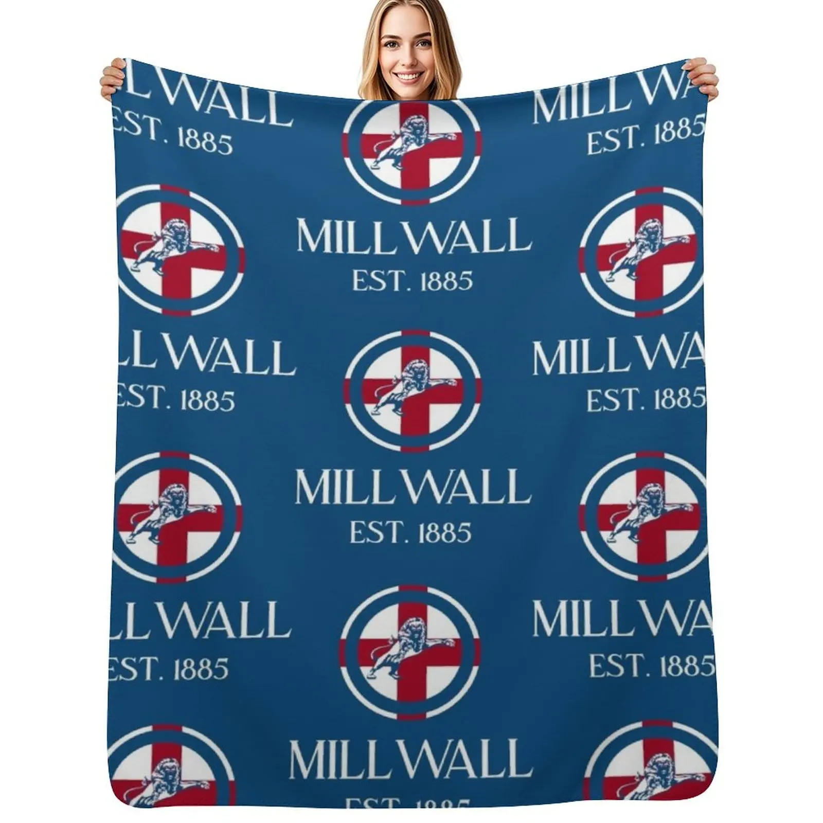 

Millwall England Throw Blanket Hairy Tourist Blankets For Bed Plush Blankets