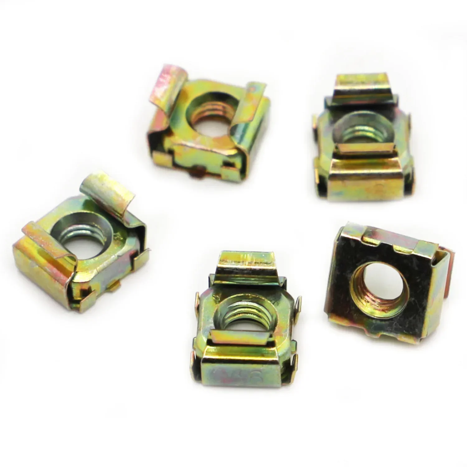 M4 M5 M6 M8 M10 M12 Color Zinc-plated Floating Nut Cassette Elastic Enclosure Card Cage Nuts