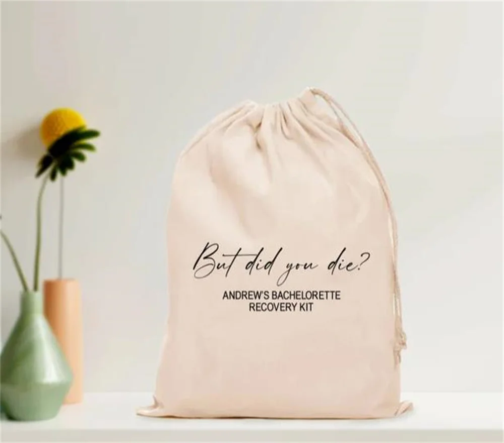 25 PCS But Did You Die? Hangover Recovery Kit - But Did You Die Bag - Custom Bachelorette Bags - Custom Hangover, But Did You Di