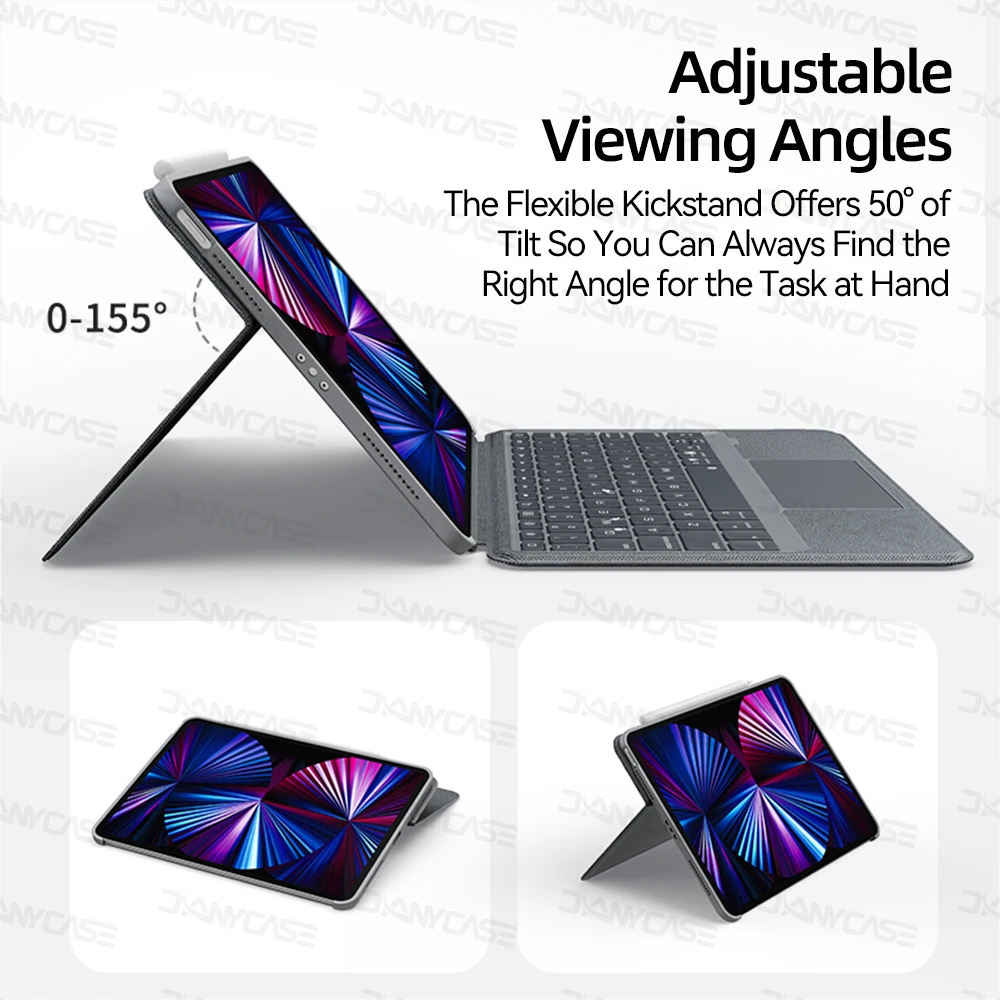 Magic Keyboard Case For iPad Pro 11 Pro 12.9 10.5 10.2 7/8/9th Air 4/5 10.9 With Wireless keyboard Magnetic separation Cover