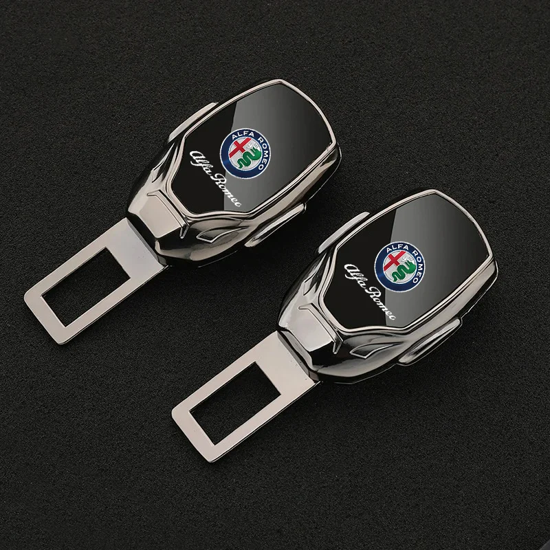 Car seat belt locker carabiner extender insurance belt insert buckle For Alfa romeo 156 gt 159 147 166 giulietta giulia stelvio