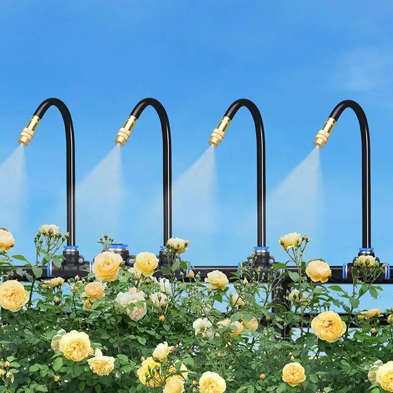 Drip Irrigation System Garden Irrigation Kit Watering System Gardening Accessories Automatic With Tubing Hose Adjustable Nozzle