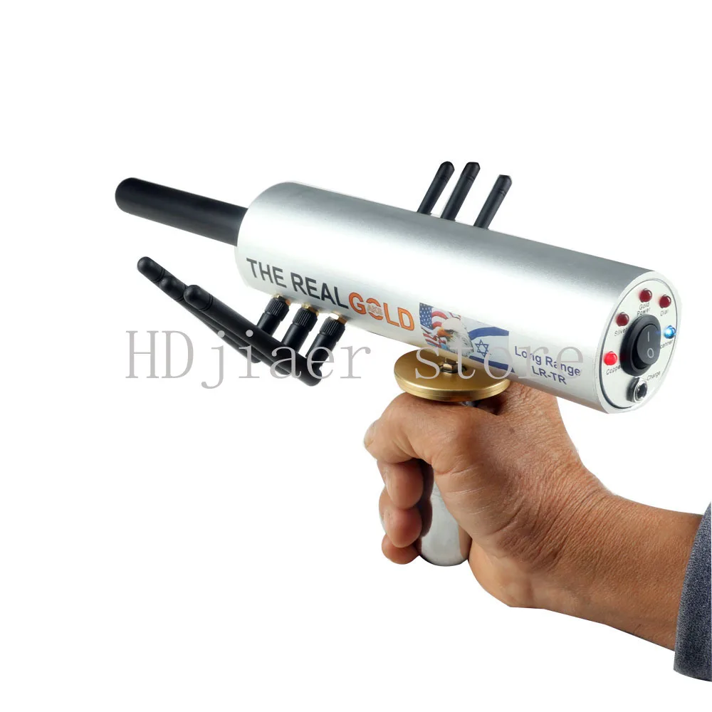 

AKS Long Range Gold Detector for Silver Gem Diamond + Filter, 6 Antennas Plastic Case