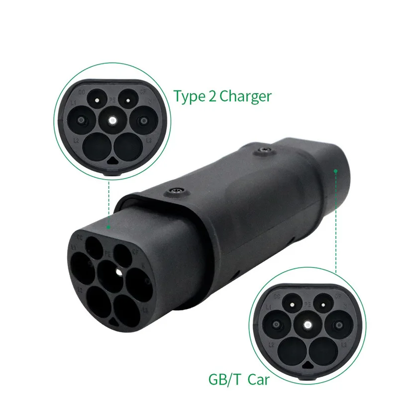 32A 22KW EV Charger Adaptor For type 2 to GBT Charging For Electric Vehicle Connector Type 2 to Type 1 SAE J1772 7.2KW Conventor