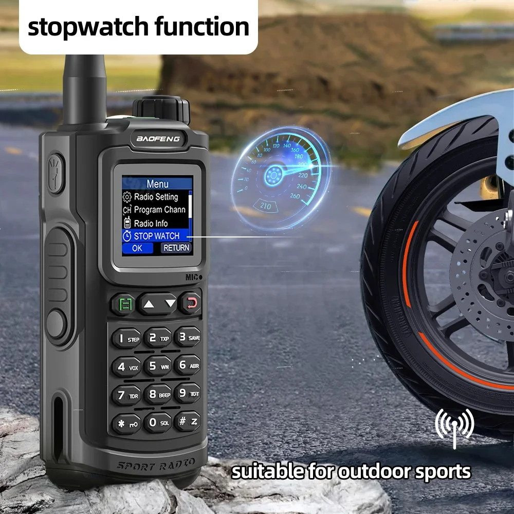 2023 Baofeng P90 Pro Walkie Talkie Long Range Portable 1000 Channel Ham FM Radios UHF VHF USB-C Charge 2-Way Radio Waterproof