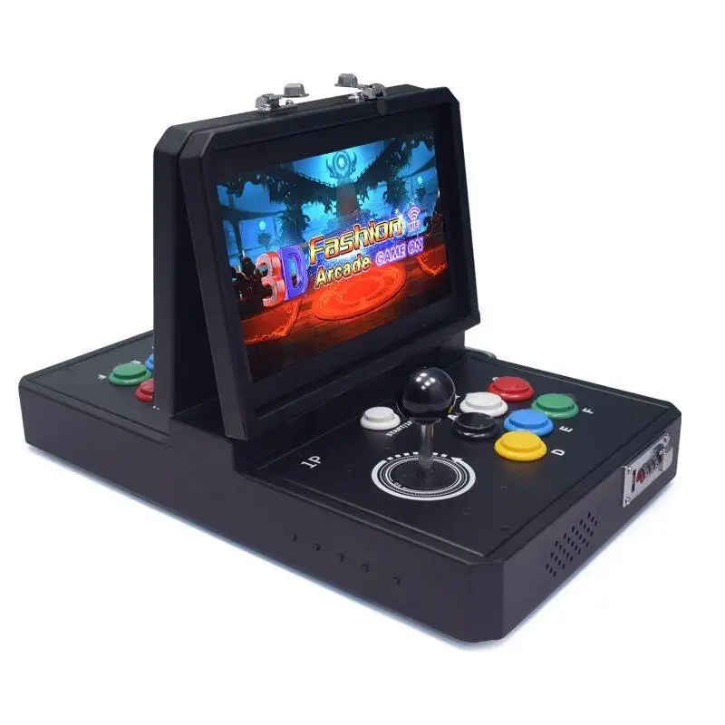 10 Inch Portable Double Arcade Game Console Retro Fighting Game Machine Pandora Box Home Arcade Console with Joystick Controller
