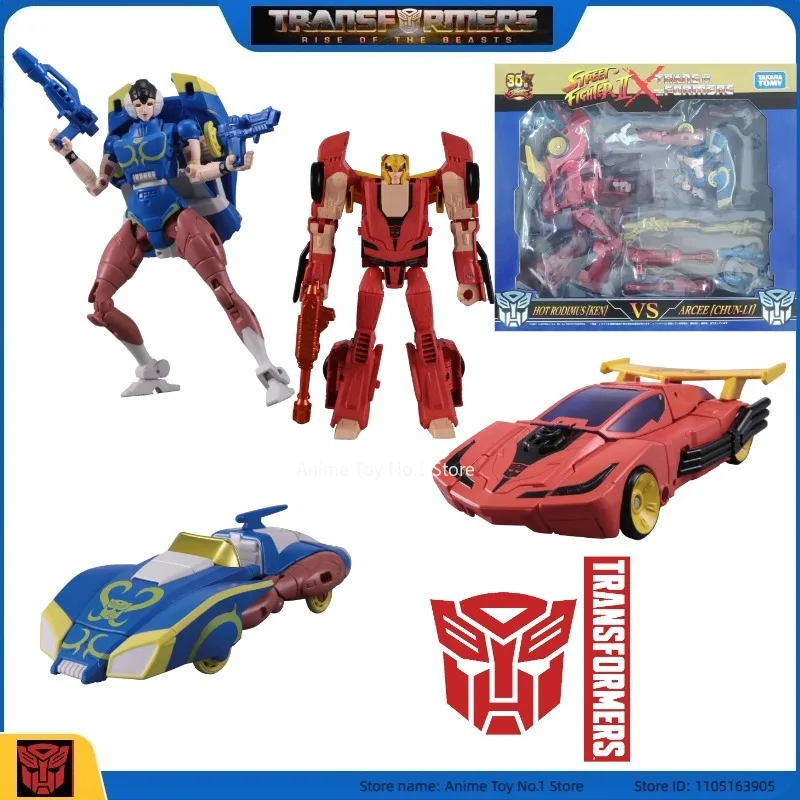 Transformateur G1 Ken Vs Chun-Li, jouets animés, nouveau, en Stock ‌ Cadeaux de vacances personnages d'anime série Studio collectionner modèle mobile