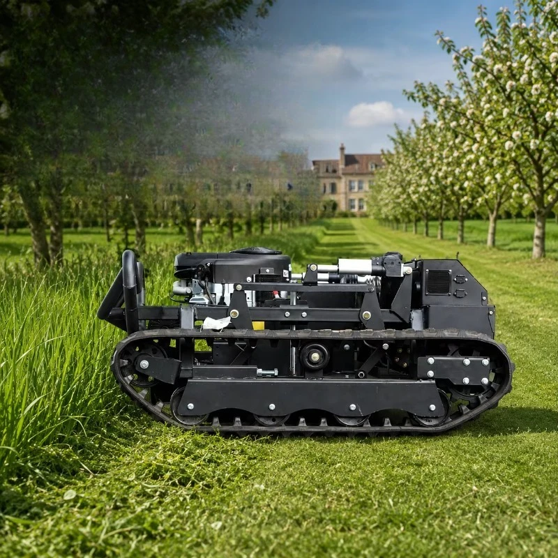 Wholesale Hot Selling Remote Control Crawler Lawn Mower For Farm Agriculture Grass Cutting