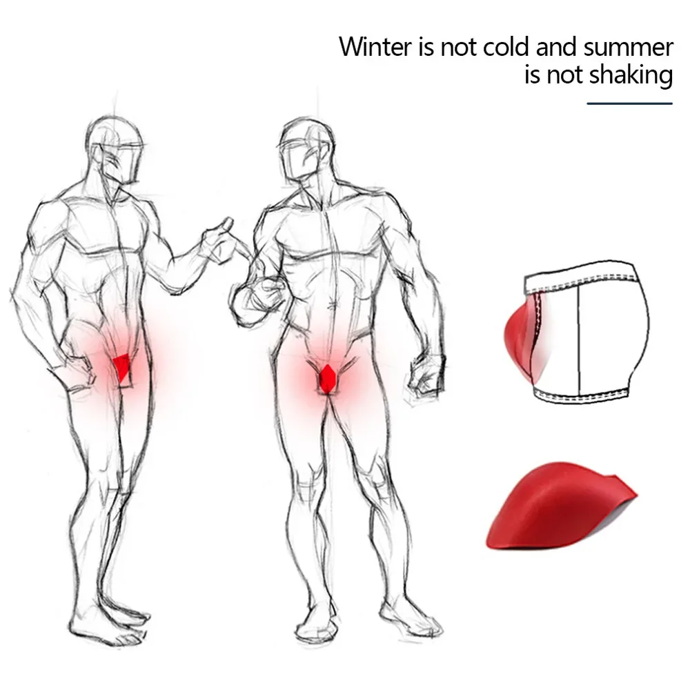 Intimo da uomo Coppa in spugna per costume da bagno da uomo Sport all'aria aperta Slip traspiranti Cuscinetti per coppe Swmming Prevenire l'imbarazzo