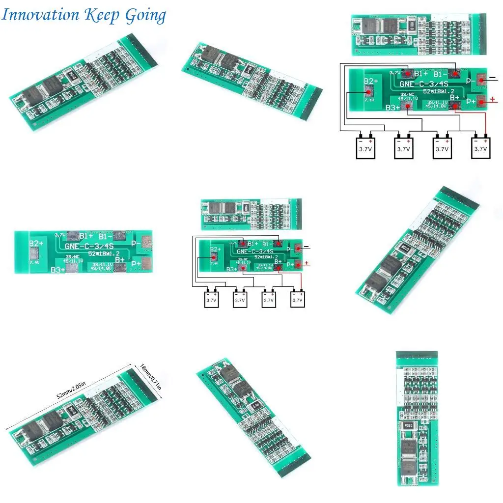 E65C 4S 8A Lithium Battery Protective Board Battery Charging Board Connector Circuit Board Module For Power Tool Accessories