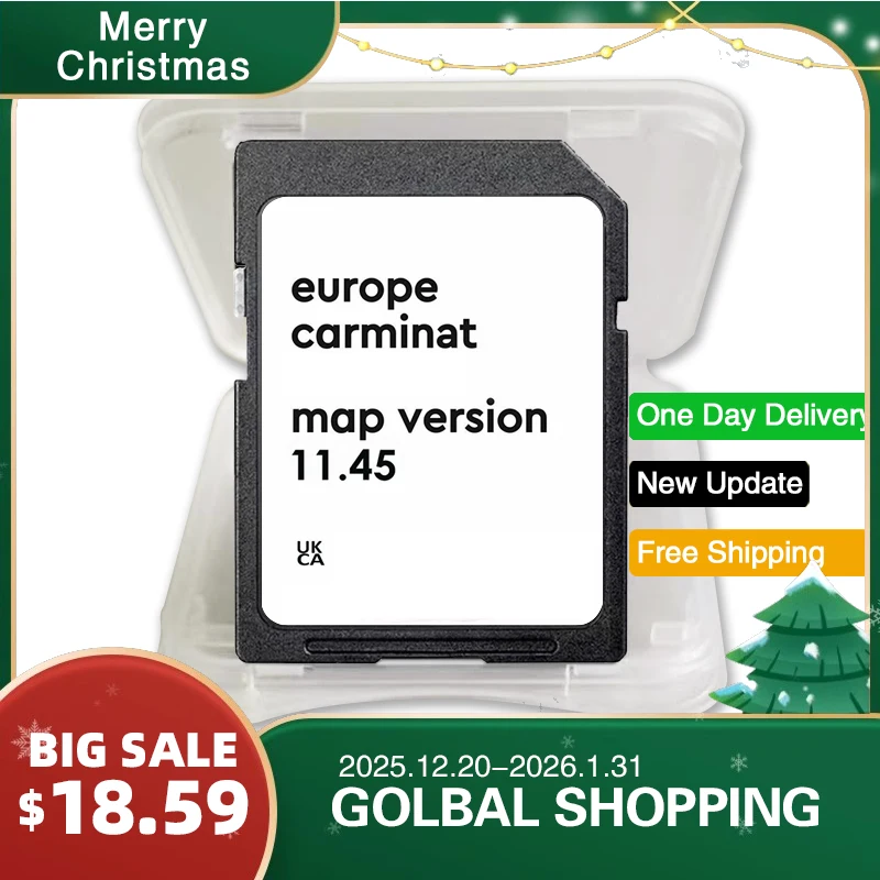 

Carminat 11.45 Sat Nav 2025 Newest Navigation SD Card Map Gps 8GB for Renault Clio Laguna Scenic Kangoo Car Europe map