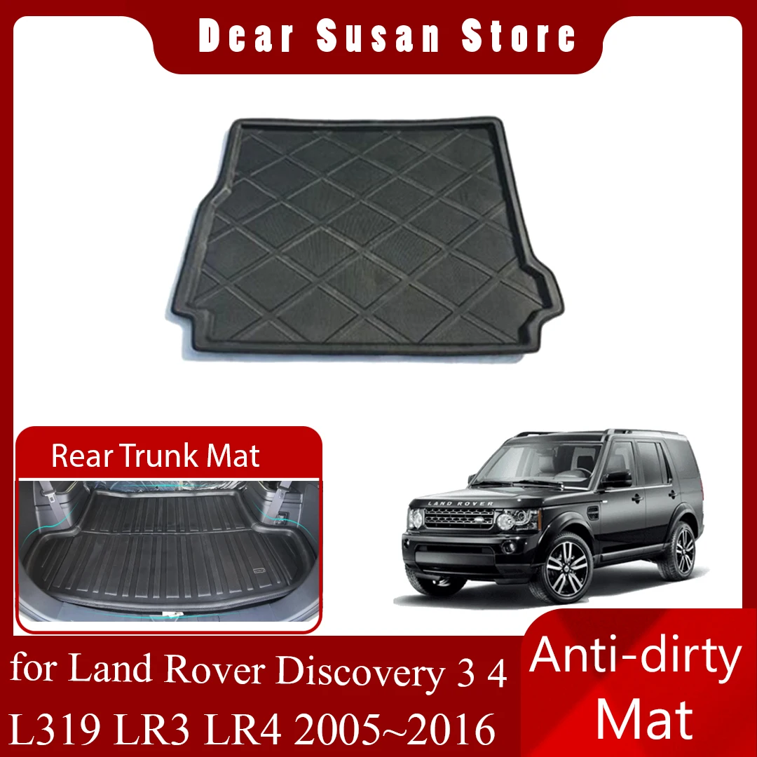 

Коврик для заднего багажника автомобиля для Land Rover Discovery 3 4 L319 LR3 LR4 2005–2016 2006 2007 2008 2009 2010 2011 2012 2013 2014 2015 Багажная панель Коврик Pad Space Liner Cover Custom Accessorie