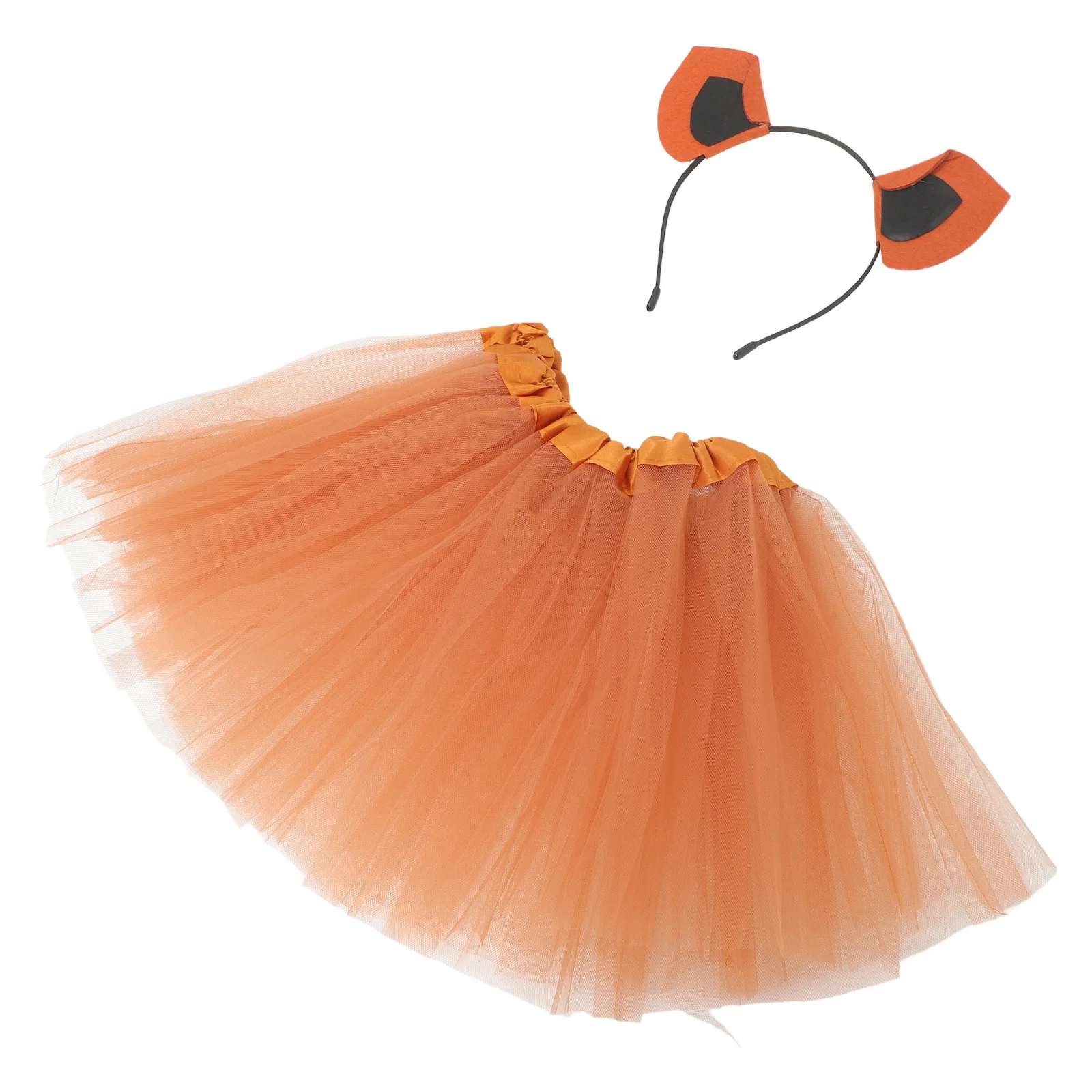 

1 комплект, повязка на голову с изображением обезьяны, тюлевая юбка на тему животных, карнавальный костюм, повязка на голову с ушками, детский реквизит для фотосессии, конские уши