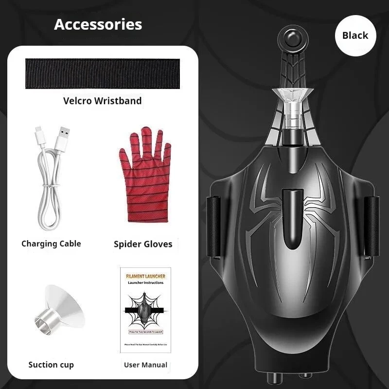 Spiderman Web Shooter Spider Man Cobweb Launcher Peter Parker Figur ML Legends Cosplay Zubehör Handschuhe Spielzeug Geschenk für Kinder – Detail 9