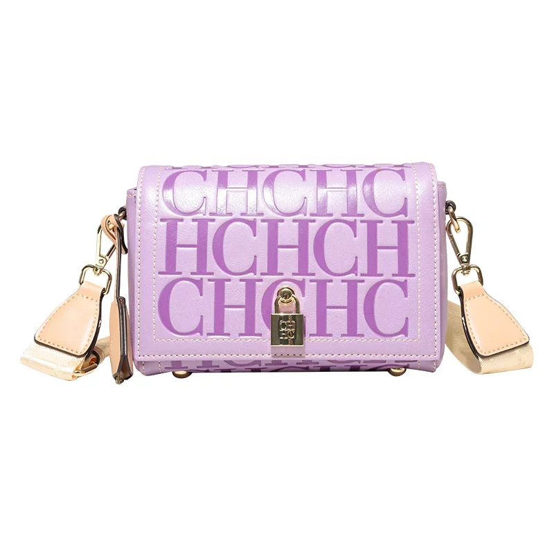 Fashion Design Model Metal Accessories Buckle Women's Shoulder Bag Luxury Brand 2025 New Fashion Solid Colour Printed Head Bag image 6