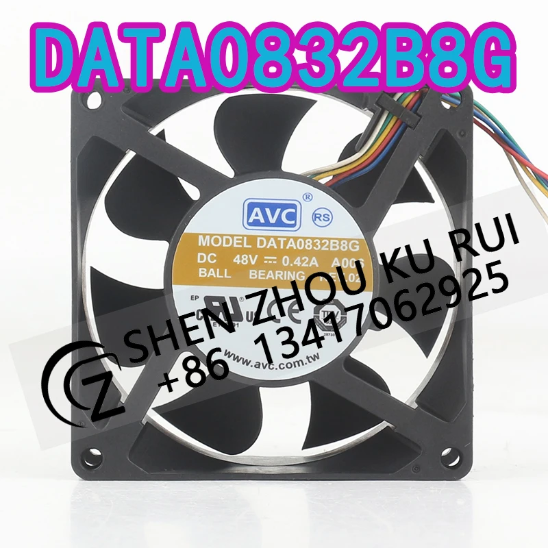 

Оригинальный вентилятор охлаждения AVC 48V 0.42A AC EC 8CM, пятипроводной, для инвертора, 80X80X38MM, с высоким объемом воздушного потока, 8038, бесшумный, DATA0832B8G