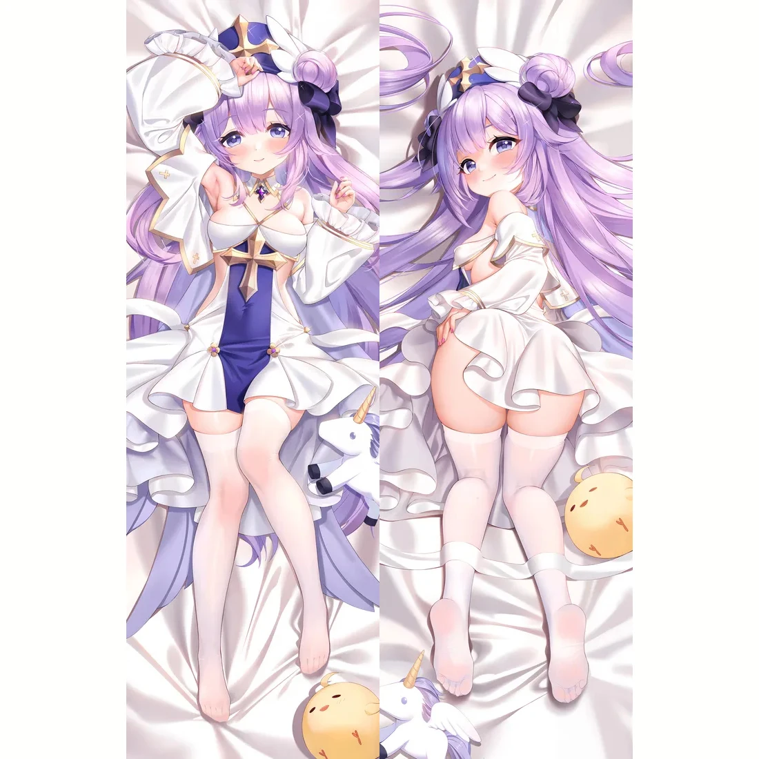 

Cute Unicorn Azur Lane Square Pillowcase Peach Skin 2WAY Decor Pillow Case Room Cushion Case