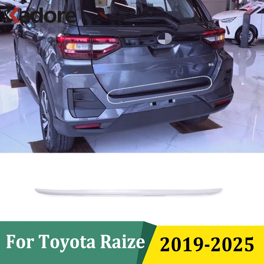 لتويوتا رايز 2019 2020 2021 2022 2023 2024 2025 غطاء صندوق السيارة الخلفي غطاء الكسوة الباب الخلفي التمهيد حماية قطاع اكسسوارات السيارات #1