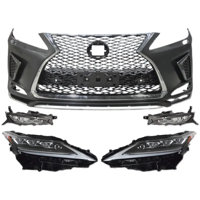 New Arrival Auto Parts Car Body Kits Headlights Suitable PP  Front Bumper Set For TOYOTAs LEXUS RX350