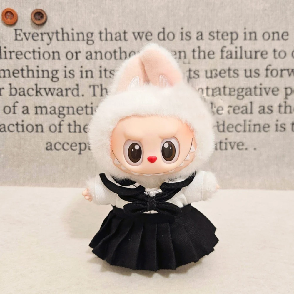 ミニ人形の服衣装アクセサリー Labubu アイドル 10 センチメートル綿人形 JK ドレスセットカレッジスタイルの服衣類ギフト