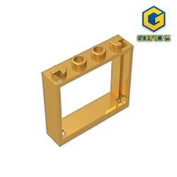 Gobricks GDS-780 FRAME 1X4X3 - 1x4x3 Window compatible with lego 60594 children's DIY Educational Building Blocks Technical