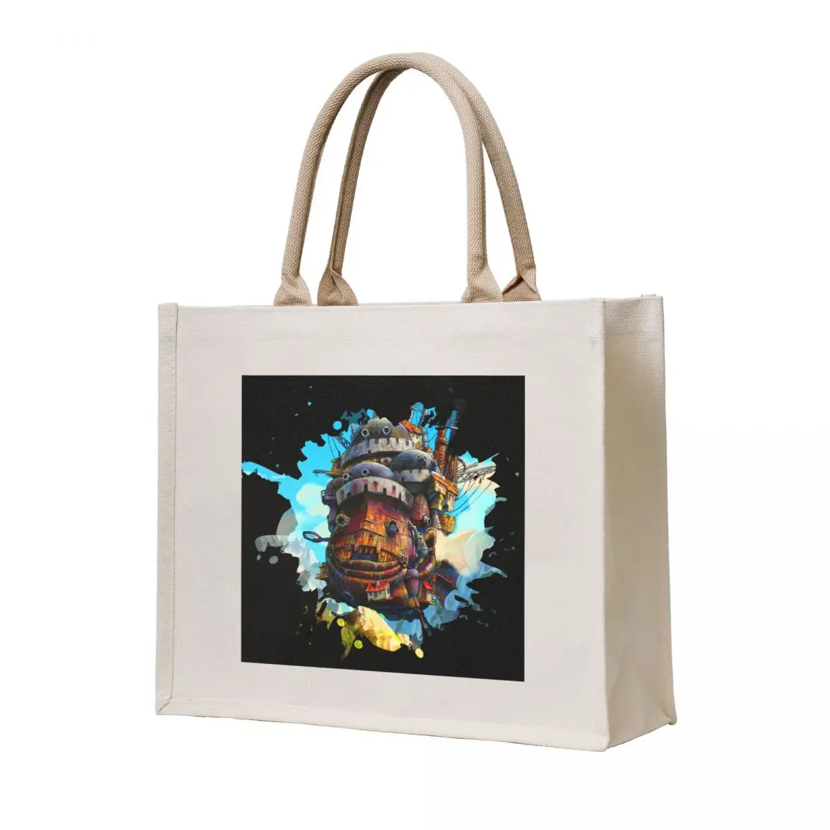 

Howls painting Tote Bag shopping bag logo Canvas bags woman 2025