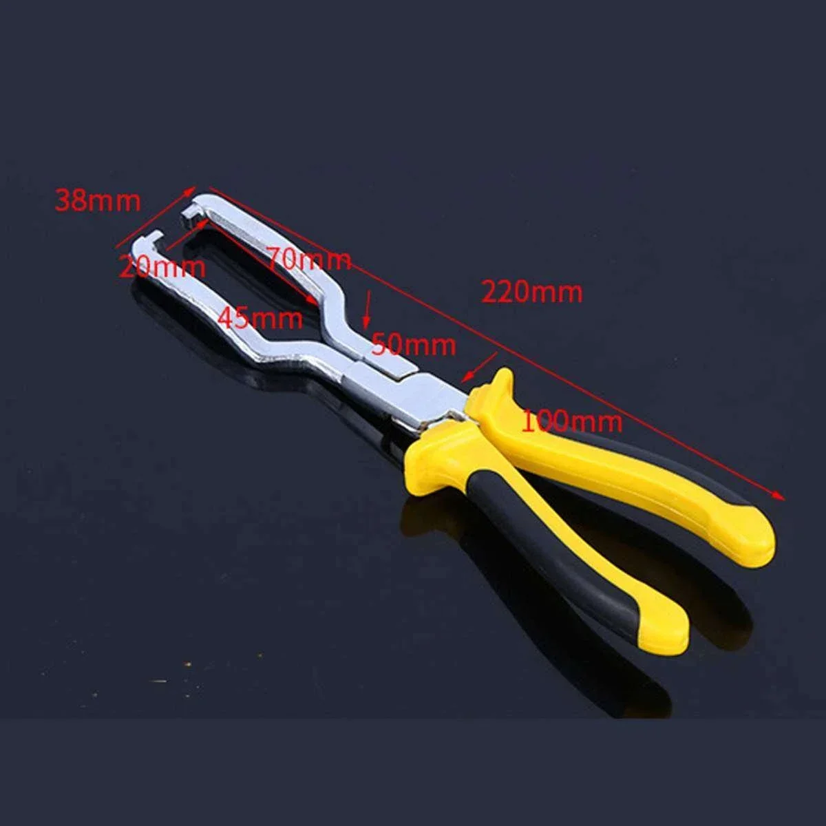 9 Inch Fuel Line Petrol Clip Pliers Hose Release Disconnect Removal Pipe Repair Tool Stainless steel Rubber