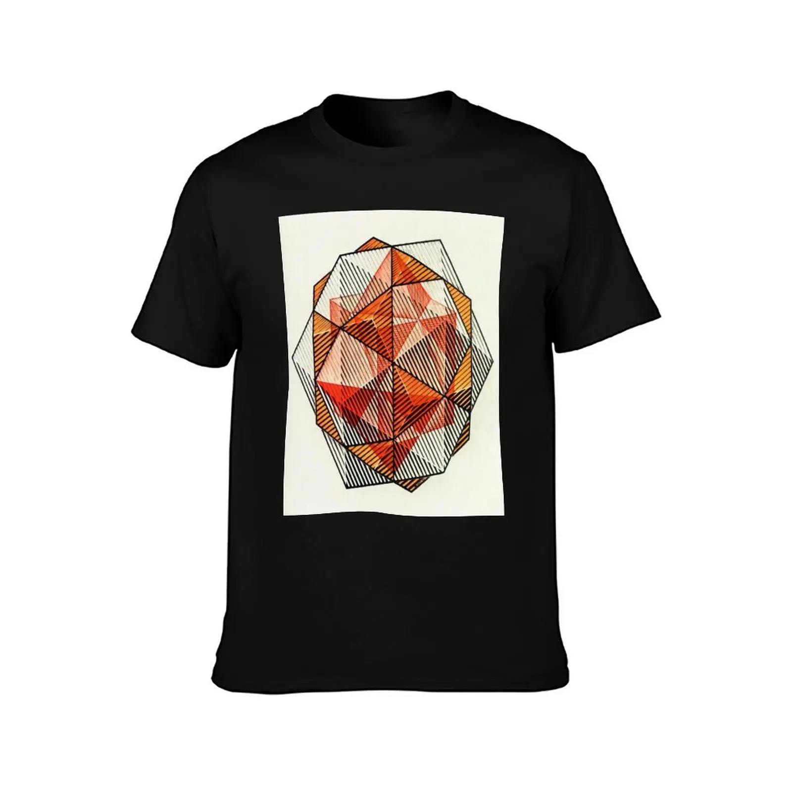Four Regular Solids - 1961 By MC Escher T-Shirt Athletic Fit Sports Short Sleeve Top