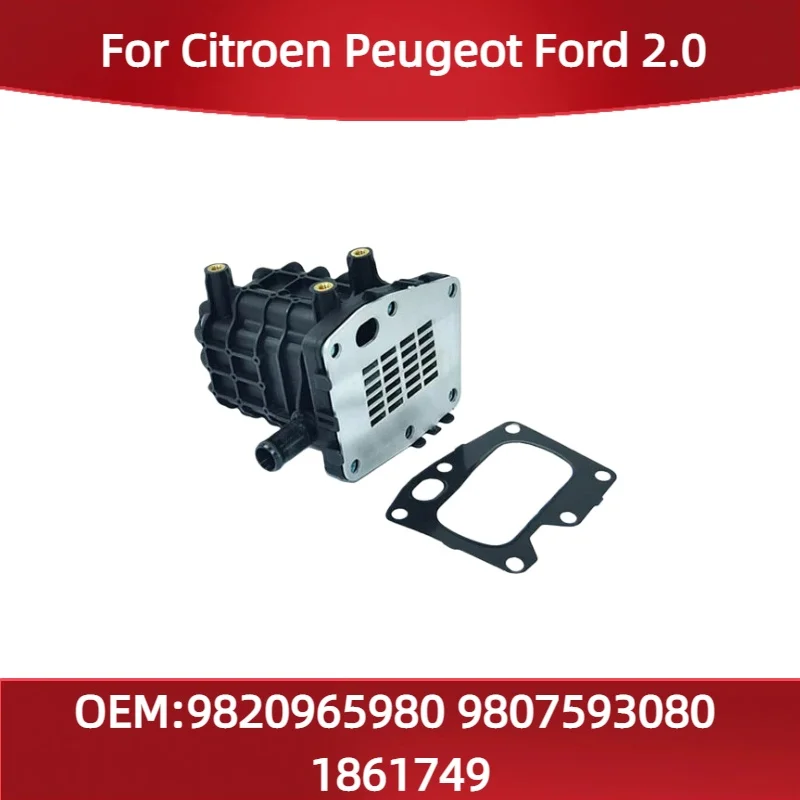 EGR Cooler Discharge Emission Radiator 9820965980 9807593080 1861749 Fit for Citroen for Peugeot Ford 2.0