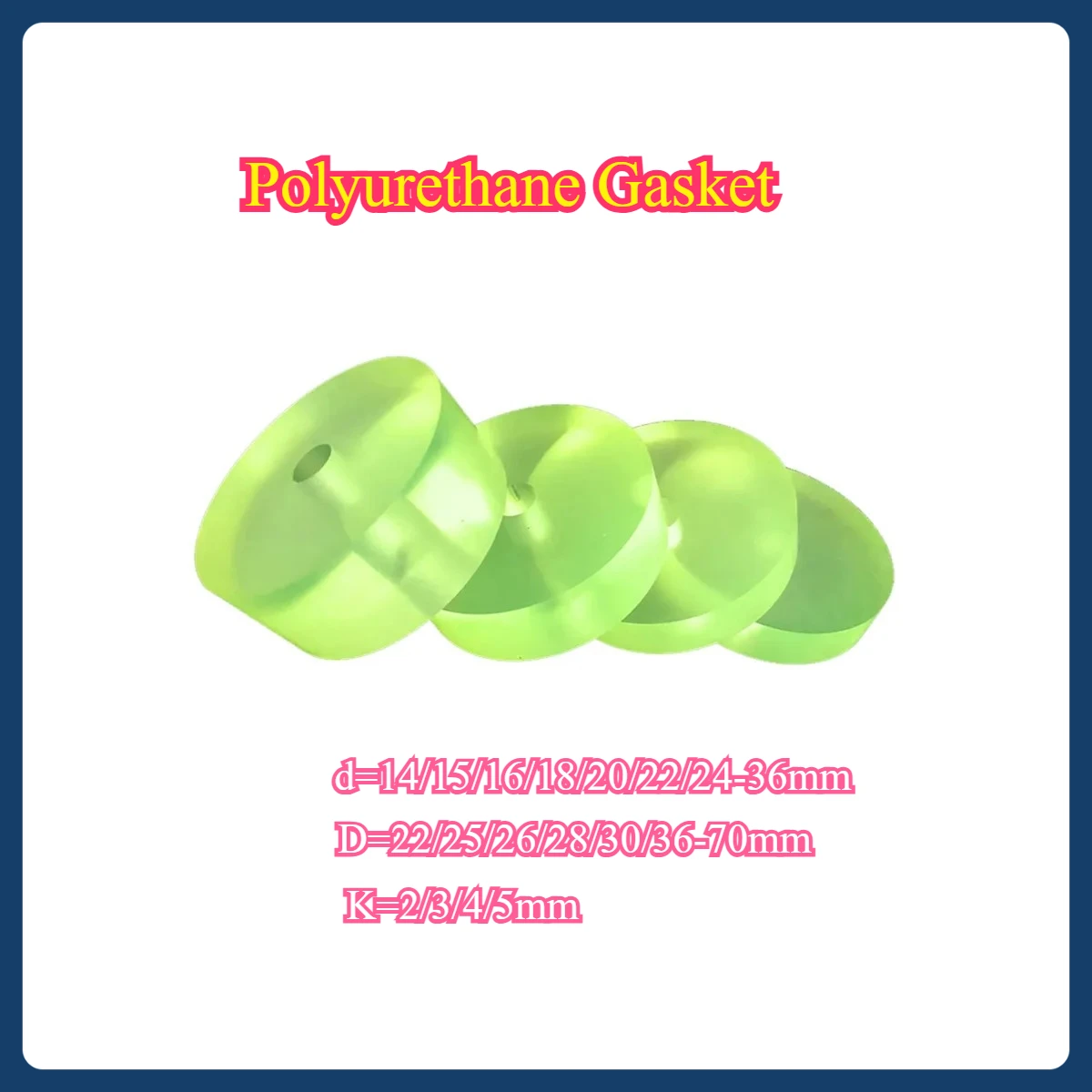 

Polyurethane Gasket/Cow Tendon Flat Gasket/PU Cushion Pad/Shock-Absorbing Pad M14-M36