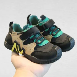 Genuine Leather Boys' Sports Shoes 2026 Autumn New Item Girls' Outdoor Shoes Casual Shoes Soft Soled Baby Shoes Single Shoe