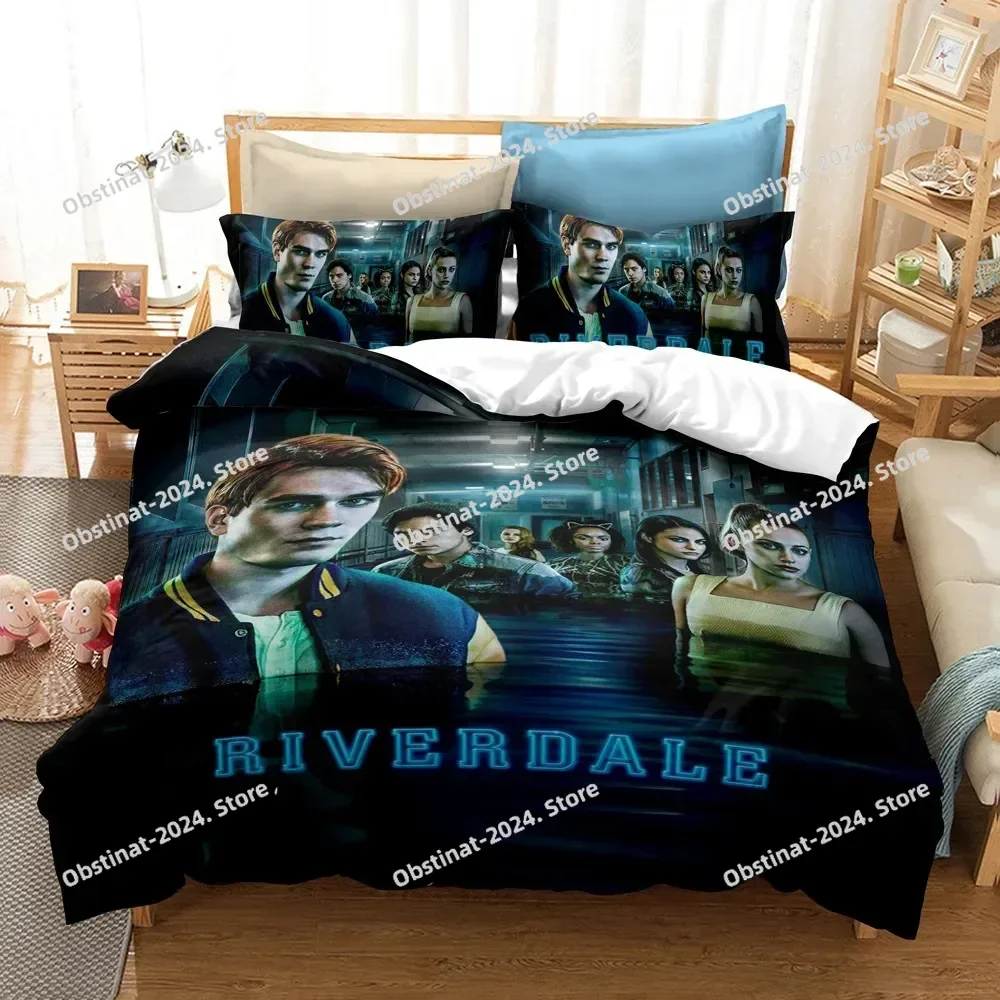 

Lisabridal South Side Serpents Riverdale TV Bedding Set Boys Girls Twin Queen Size Duvet Cover Pillowcase Bed Kids Adult