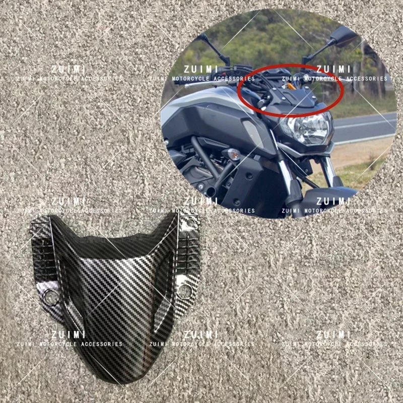 

Fit For Yamaha MT07 MT-07 2017 2018 2019 2020 Motorcycle Headlight Head Cover ABS Injection Fairing Carbon Fiber Paint