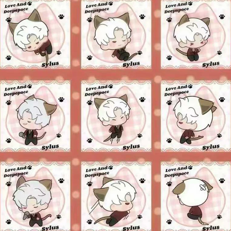 ラブ アンド ディープスペース キュート ペット スタンプ カード 55x70mm ゴールド フォイル チビ スタイル 140 デザイン コレクターズ エディション