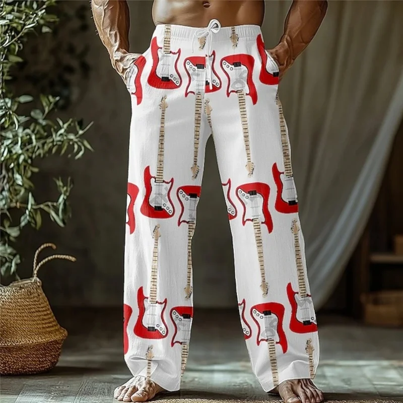 السراويل الرجالية الجديدة الخريف الأكثر مبيعا: فضفاضة تناسب مريحة للتنفس السراويل الرباط تصميم تنوعا واسعة الساق السراويل #1