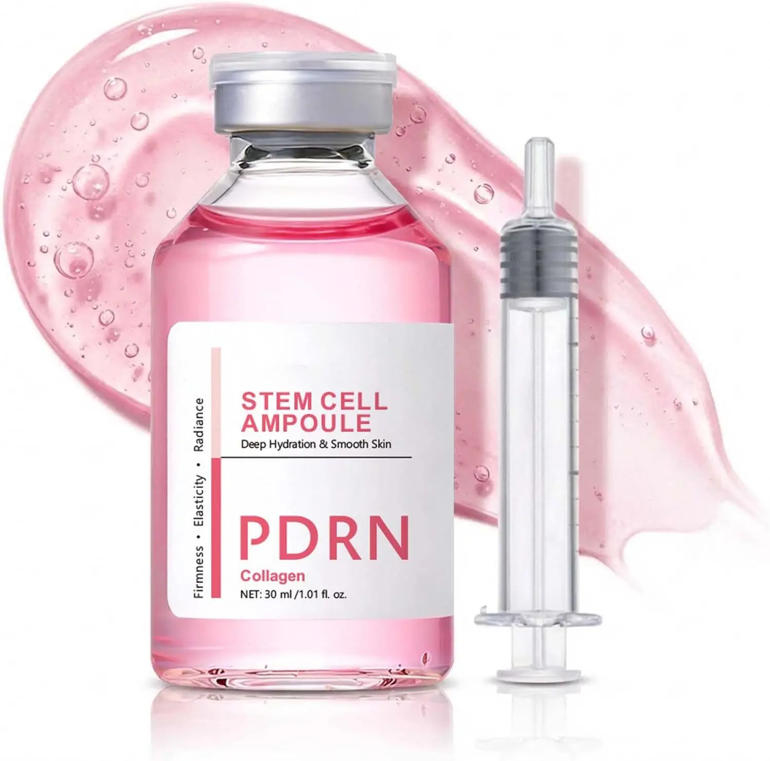 PDRN Serum Korean Stem Cell Ampoule , Hydrating Serum for Glass Skin, Micro Infusion System for Face with Niacinamide