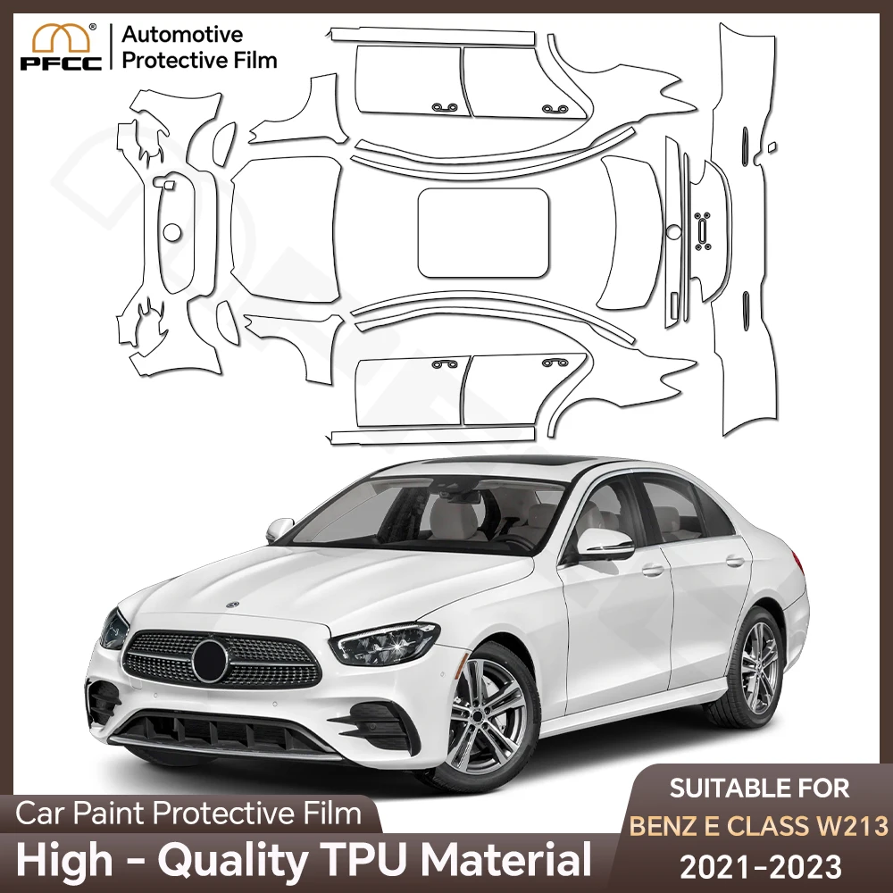 For Mercedes Benz E Class W213 2021 2022 2023 Full Car TPU Paint Protection Film Pre-cut PPF Anti-Scratch Clear Cover Resistant