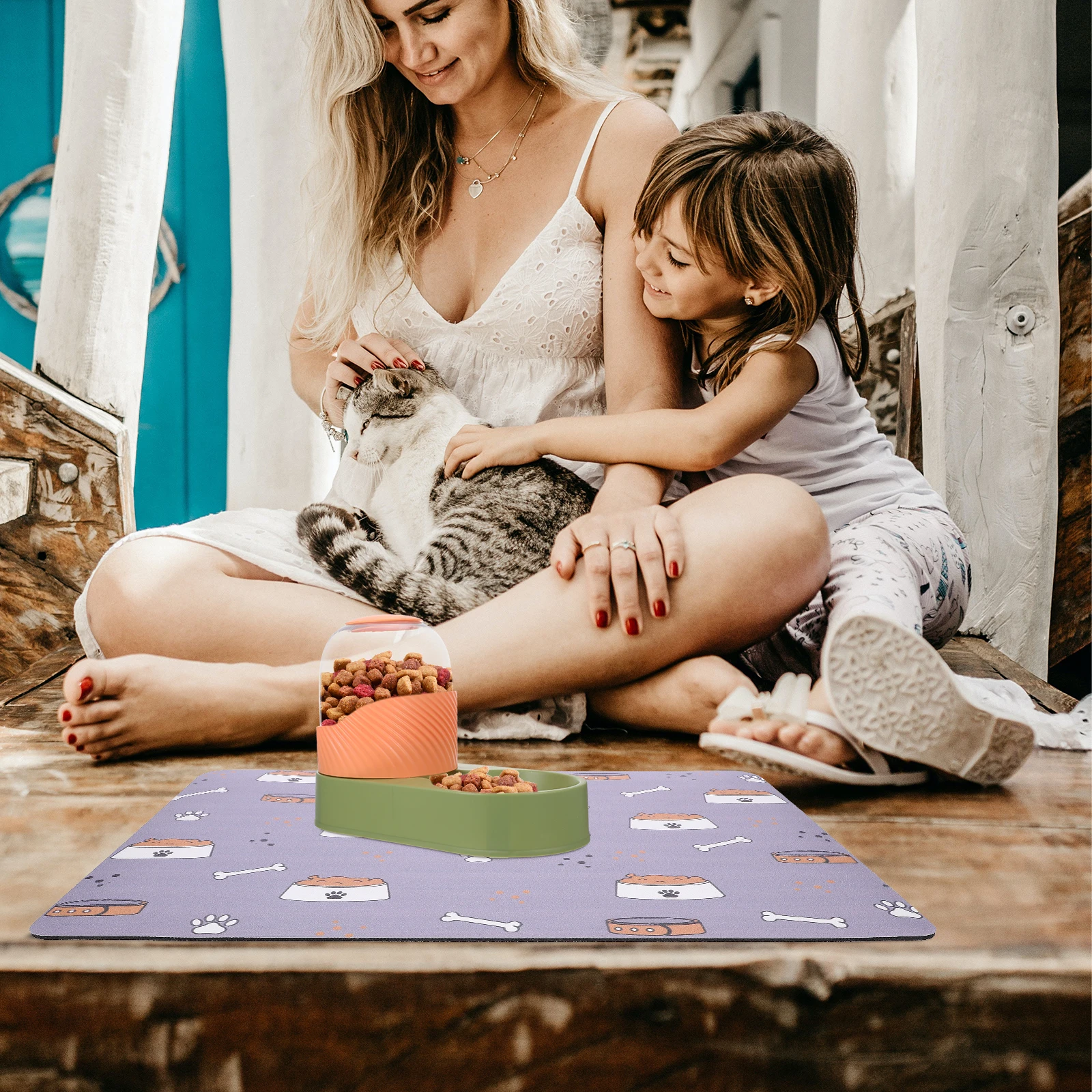 

Nonslip Dog Placemat Large Absorbent Pet Feeding Mat Food Bowl Cushion Cat Water Bowl Pad Floor Spill Proof Mat