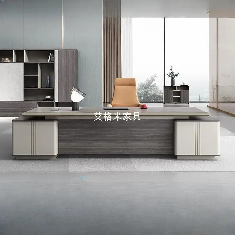 

President's Desk Light Luxury Boss Desk Chairperson's Office Desk Modern Supervisor Manager