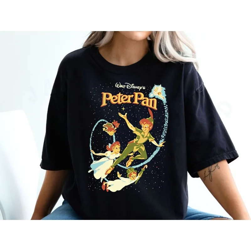 تي شيرت ديزني بيتر بان تينكر بيل للجنسين كل ما تحتاجه هو الإيمان والثقة وبيكسي الغبار ديزني لاند رحلة عائلية قميص هدية ديزني #2