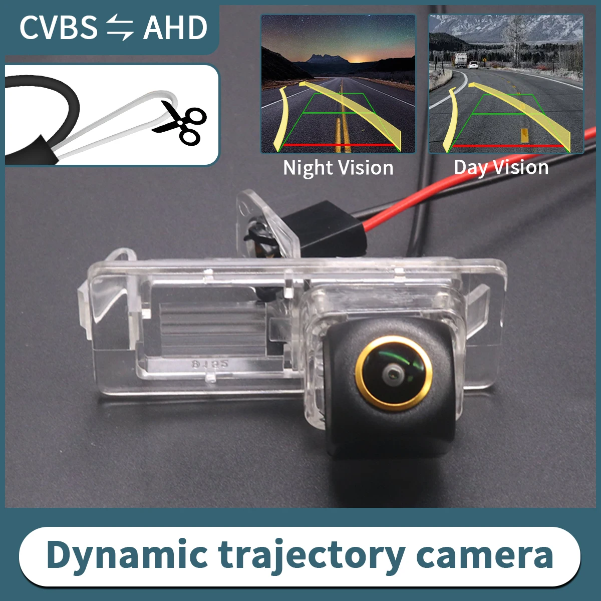 AHD Dynamic Trajectory Vehicle Rear View Reverse Camera For Renault Megane 2 II 3 III 2002~2015 For Renault Master 2010~2015