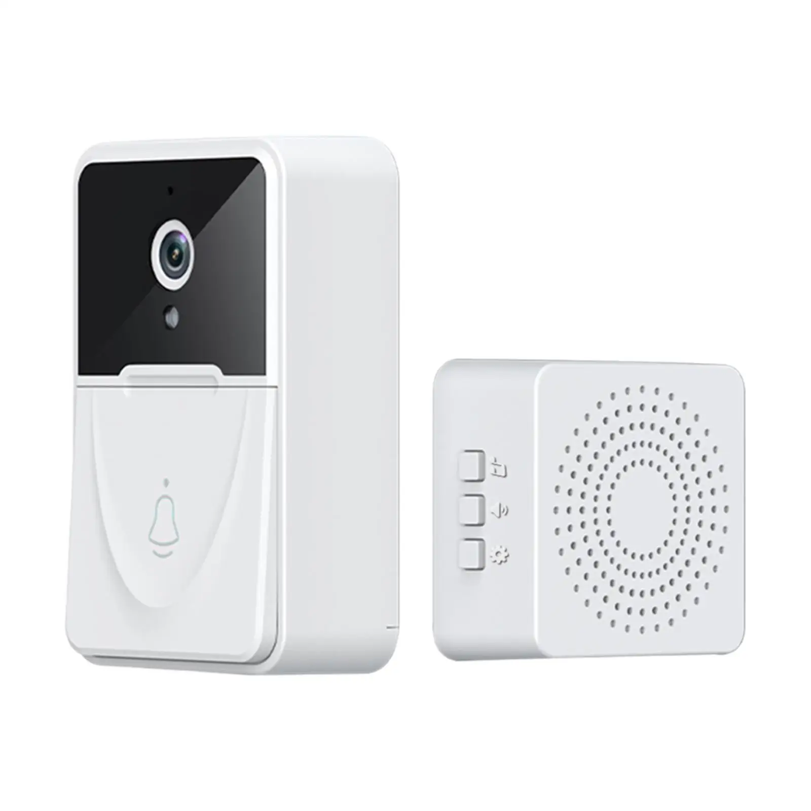 Smart Video Wireless Camera Door Bell, Volume ajustável, versátil App Control